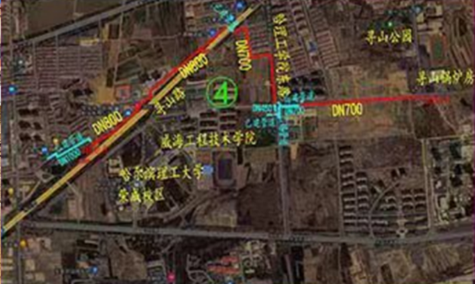 Rongcheng nuclear heating supporting pipe network and facility construction project